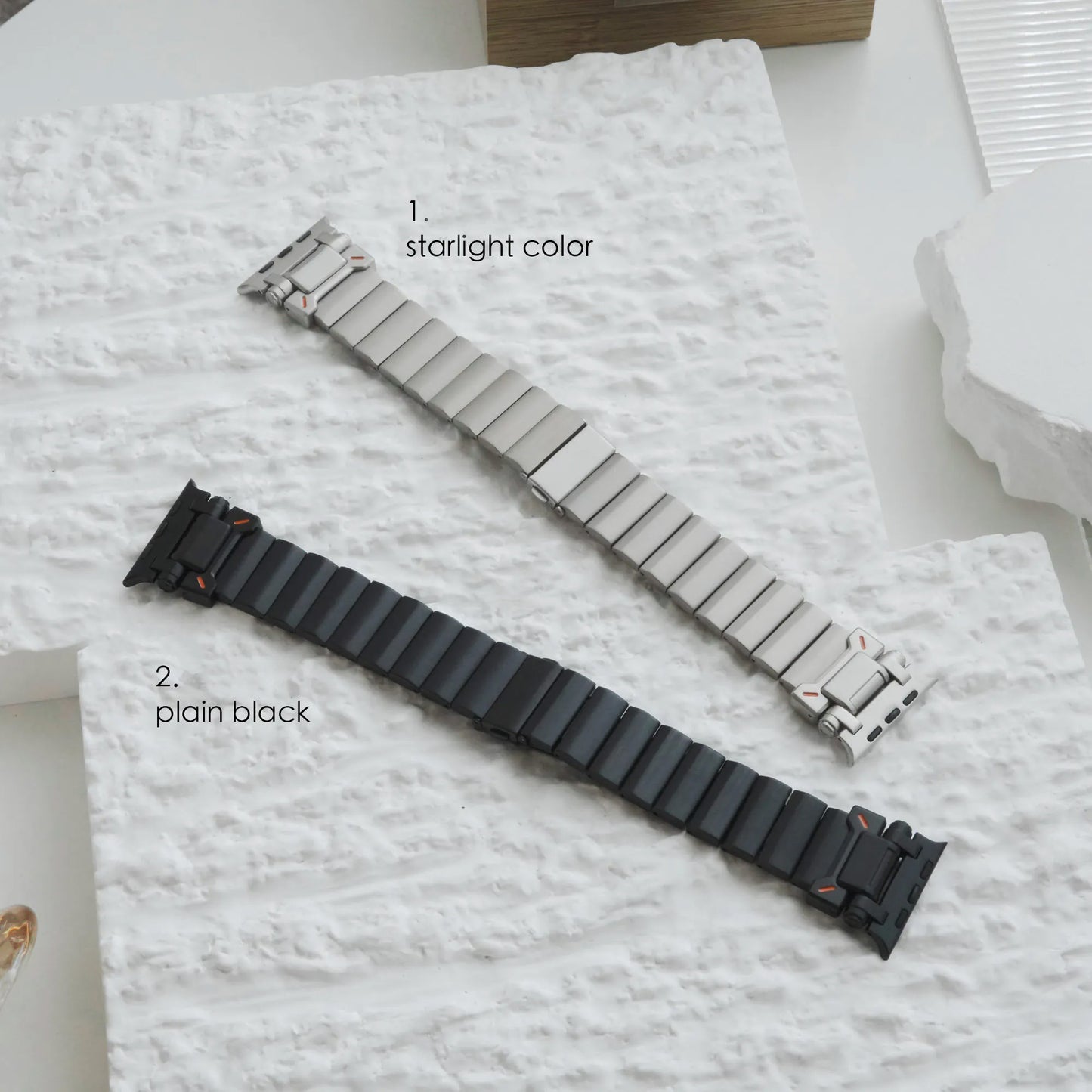 Titanium Explorer Wide Metal Apple Watch strap