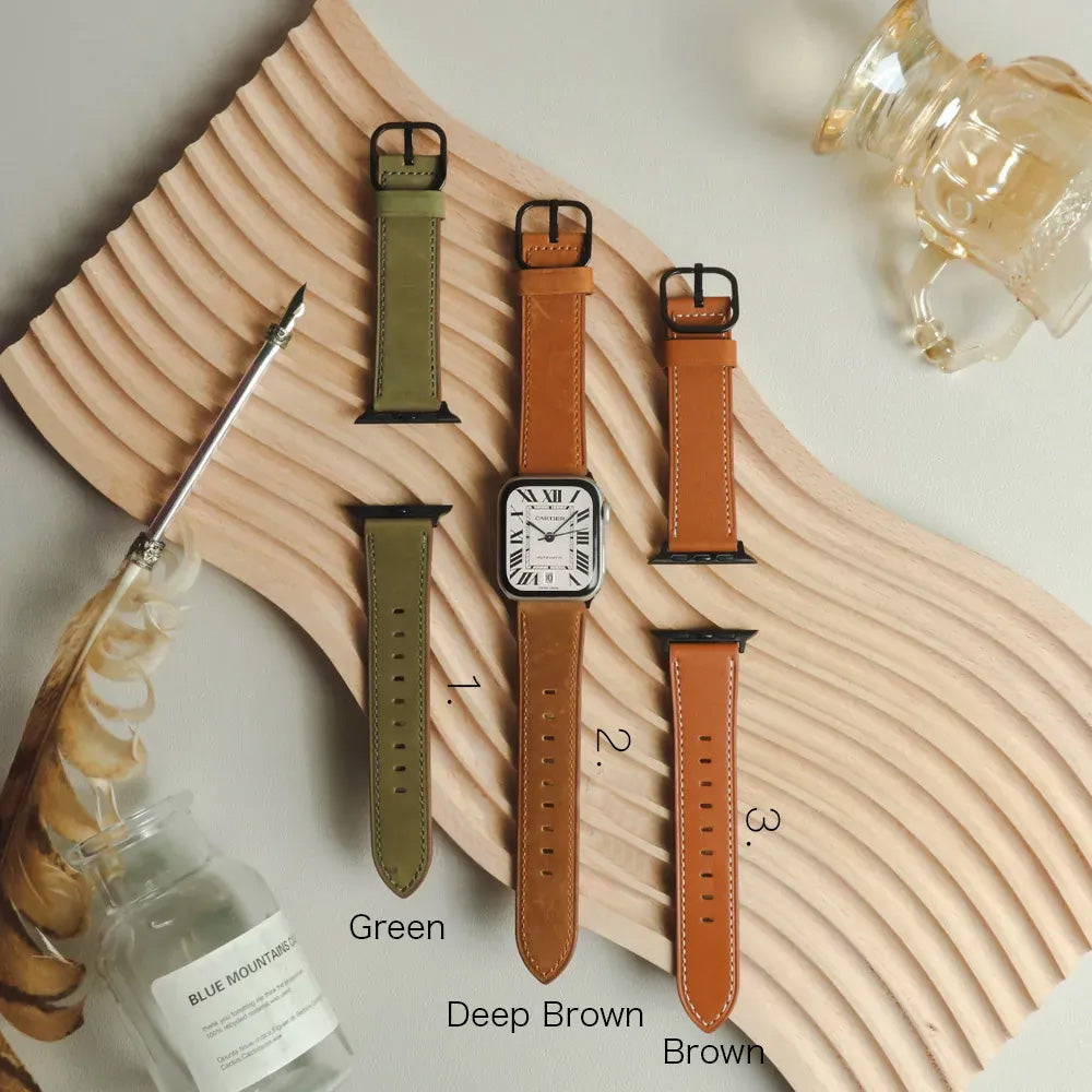 Vintage Distressed Leather Apple Watch Band