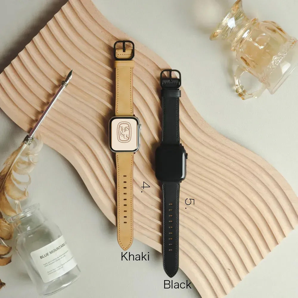 Vintage Distressed Leather Apple Watch Band