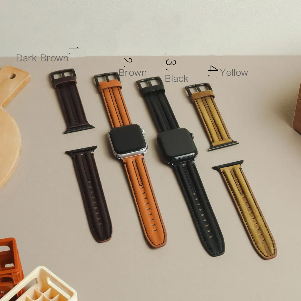 Vintage Leather For Men Apple Watch Band