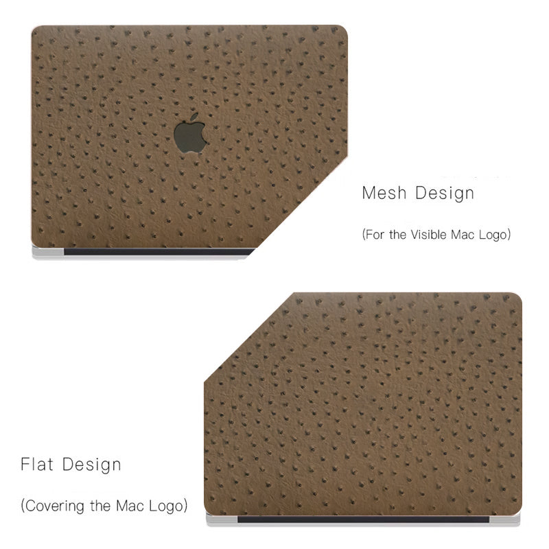 Leather Series Light Brown Camel Texture Mac Case