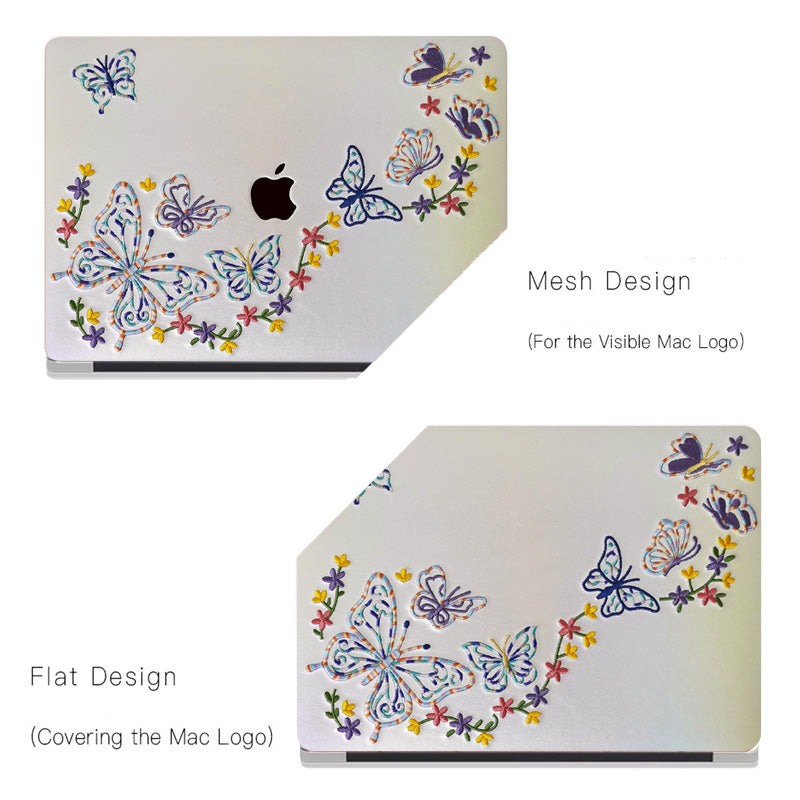 This Is Us Embroidery Series ♾ Iridescent Butterfly MacBook Case
