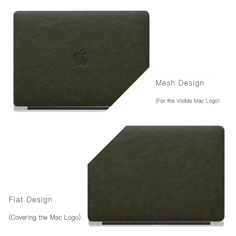 Leather Series: Black and Green Leather Mac Case