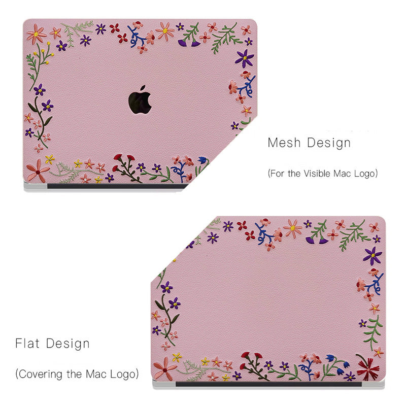 This Is Us  Embroidered ∞ Begonia Pink Serenity Mac Case