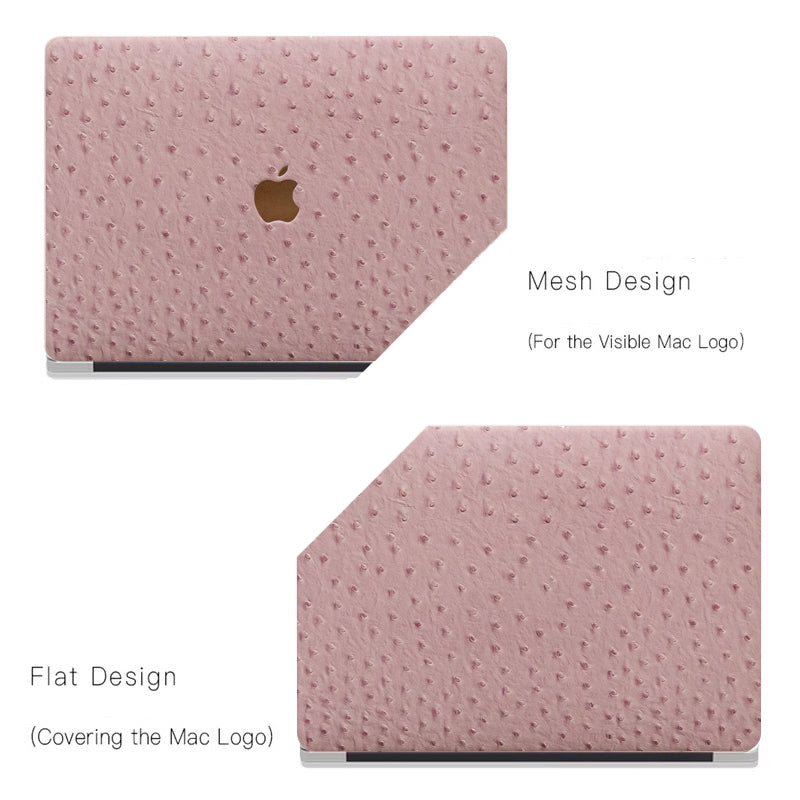 Leather Series Pink Camel Texture Mac Case