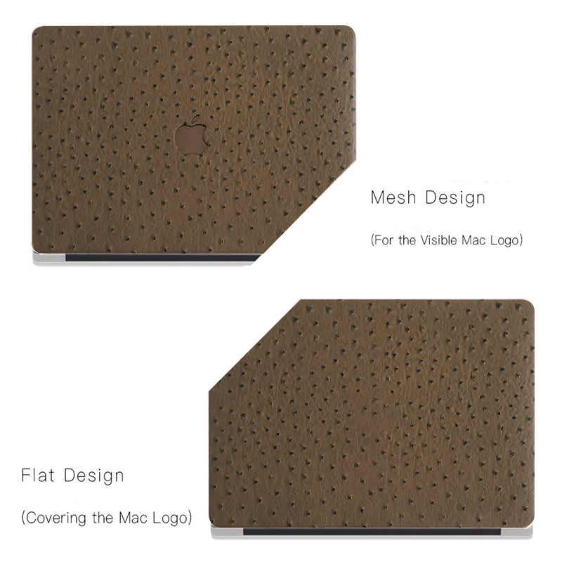 Leather Series Light Brown Camel Texture Mac Case