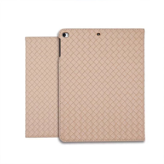 Leather Series & Milk Tea Braided with Pencil Holder iPad Protective Case