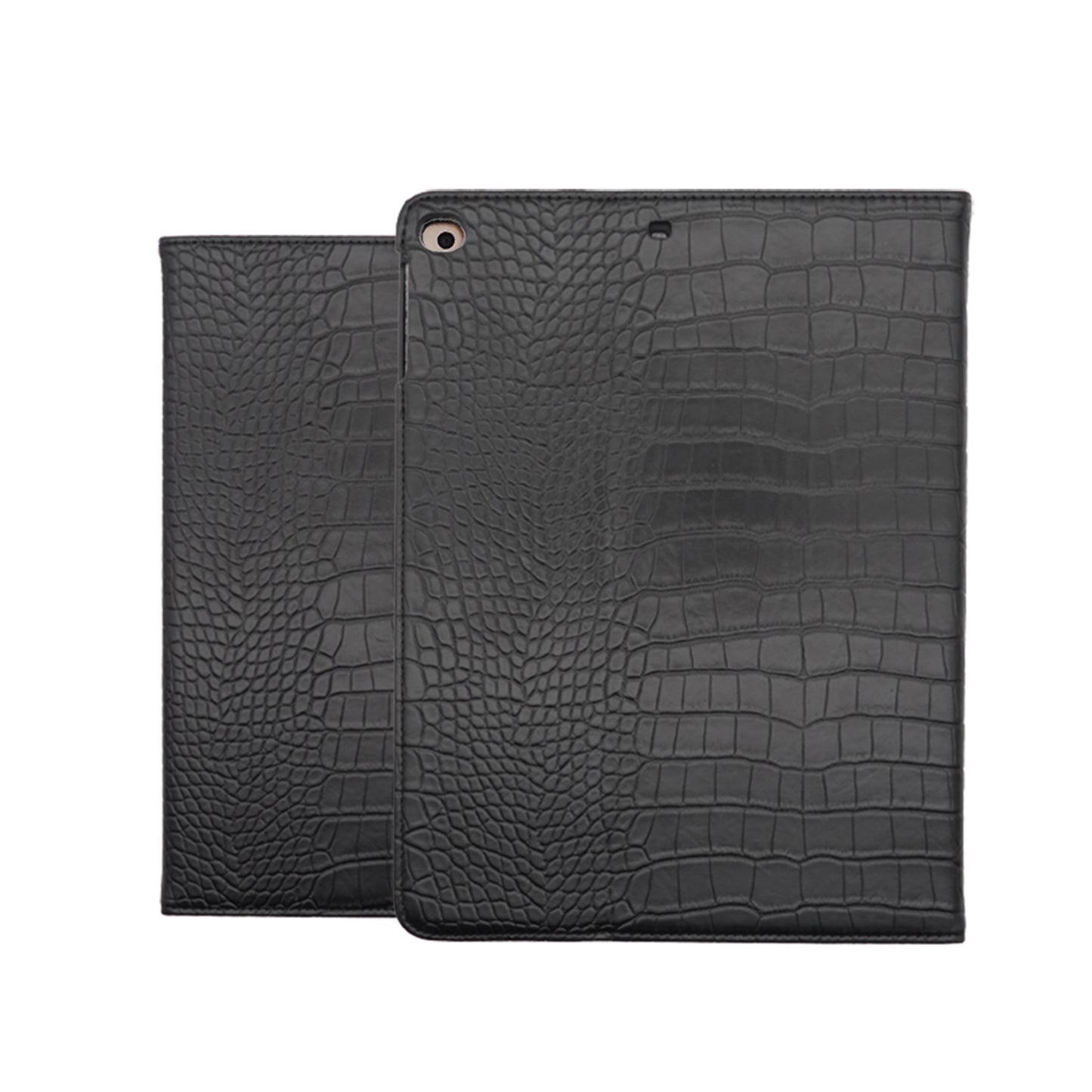 Crocodile Style & Crocodile Black with Pencil Holder iPad Protective Case