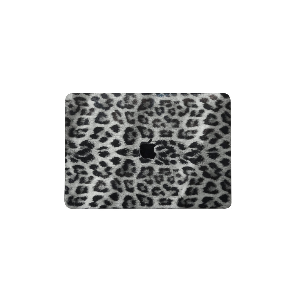 Black Leopard ♾ Textured Leather MacBook Case