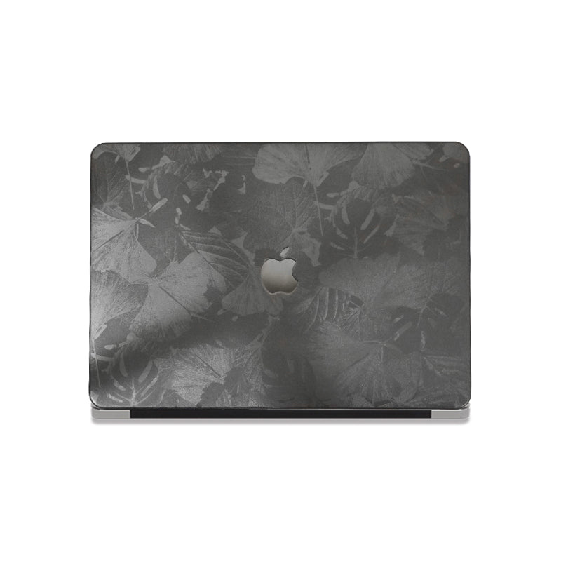 Leather Series ♾ Clover Laser-Engraved Leather Space Gray Mac Case