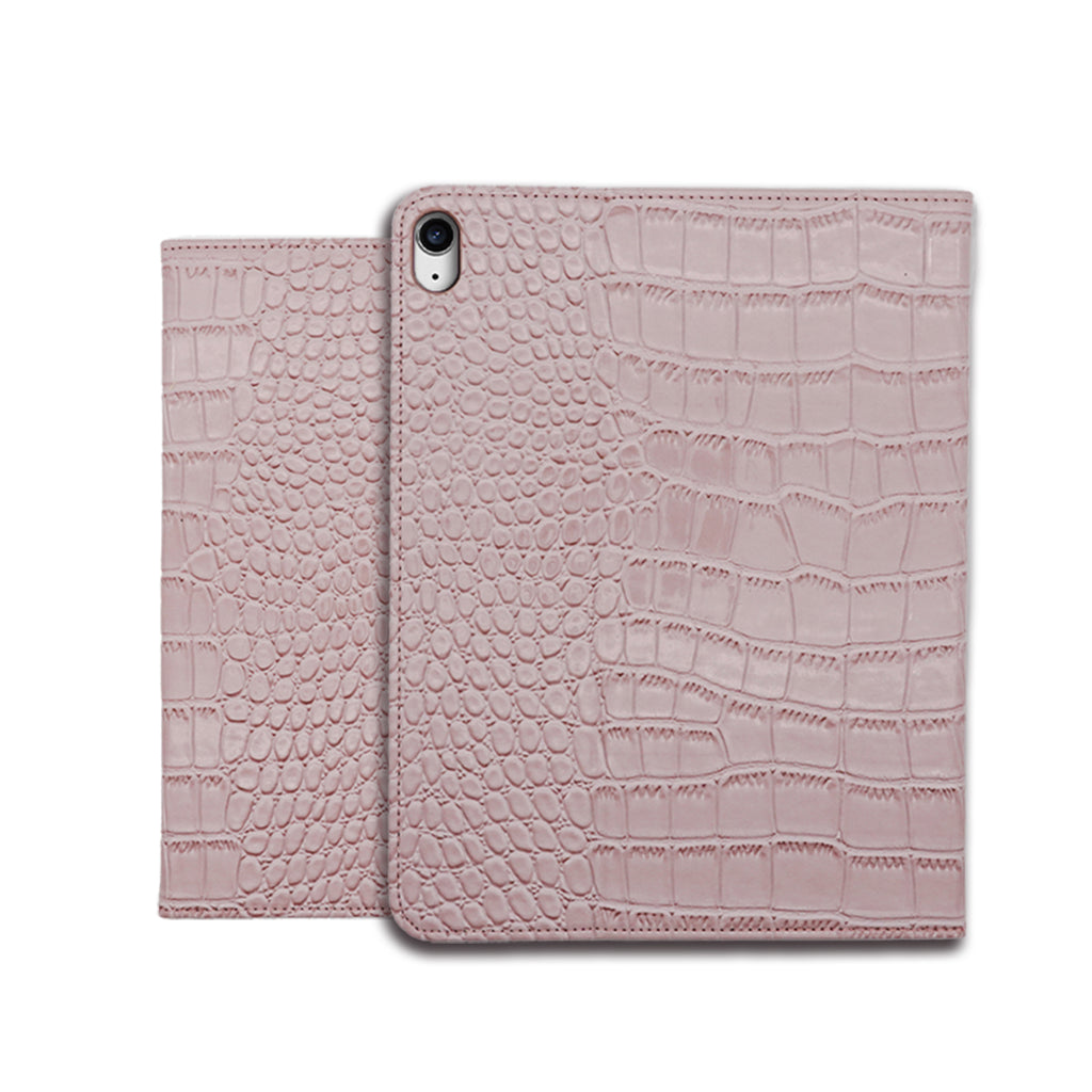 Crocodile Style & Crocodile Pink with Pencil Holder iPad Protective Case