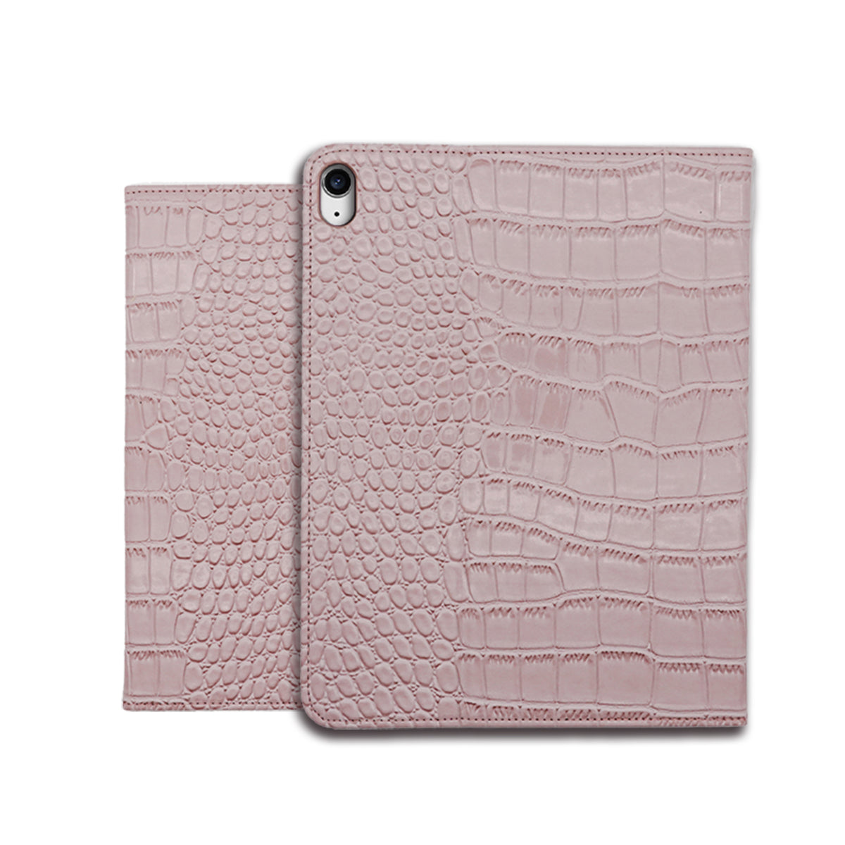 Crocodile Style & Crocodile Pink with Pencil Holder iPad Protective Case