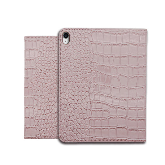 Crocodile Style & Crocodile Pink with Pencil Holder iPad Protective Case