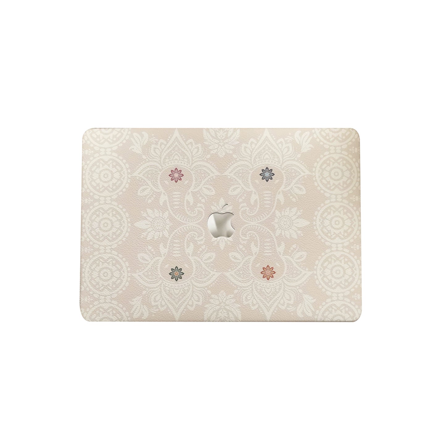 Lychee Texture Light Pink Elephant Pattern ♾ Mac Case