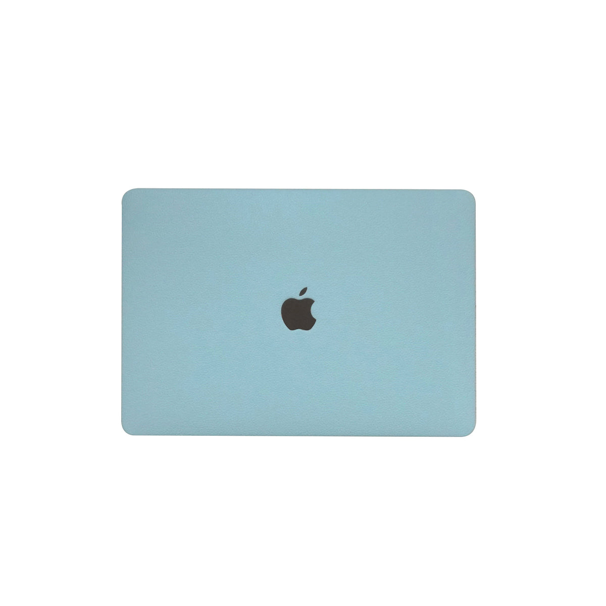 Lychee Texture Sky Blue Leather Macbook Case