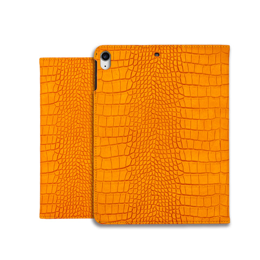 Crocodile Style & Orange with Pencil Holder iPad Protective Case