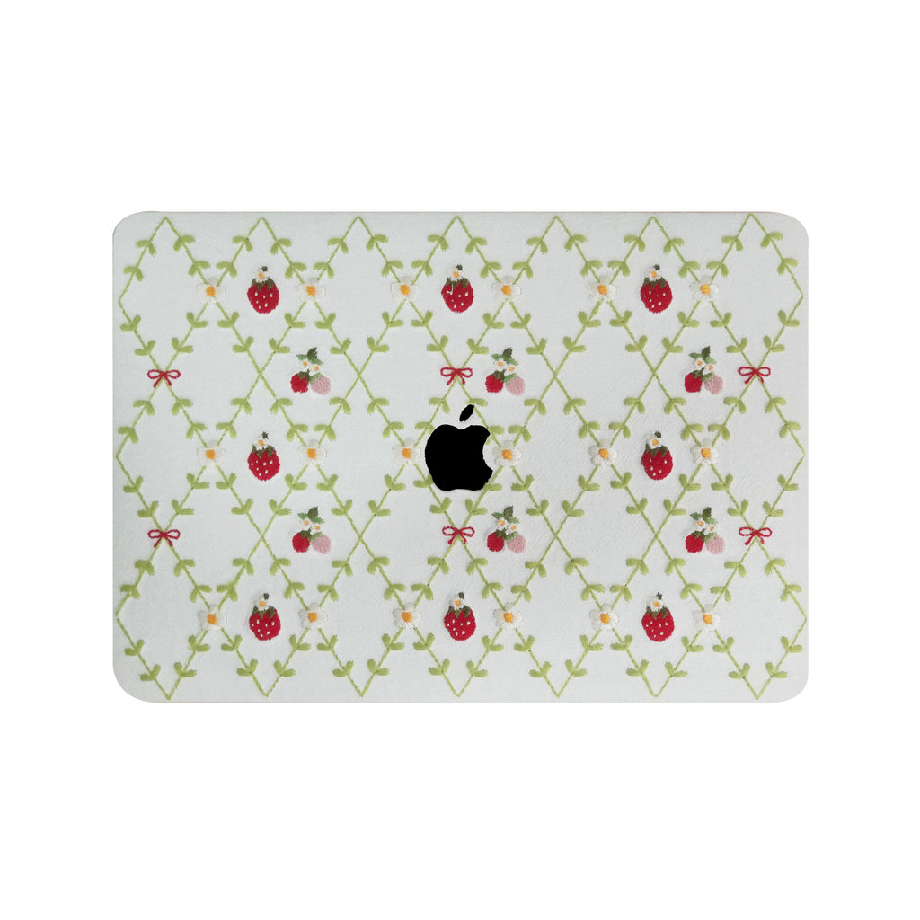 Embroidered Series ♾ Berry Meadow Delicate Stitch DetailingMacBook Case