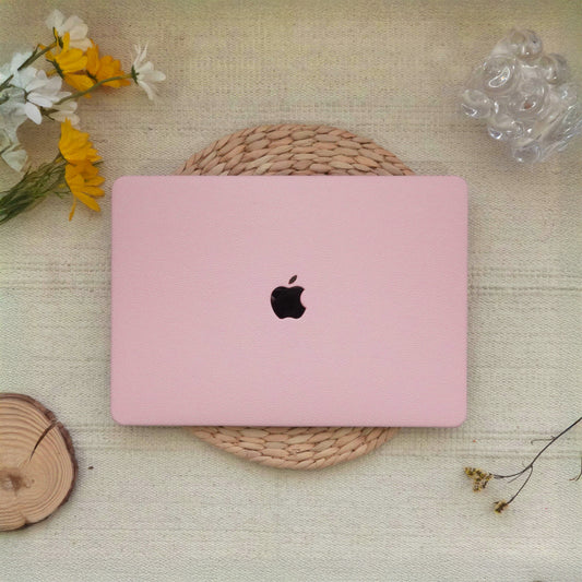 Cherry Blossom Lychee Grain Macbook Case