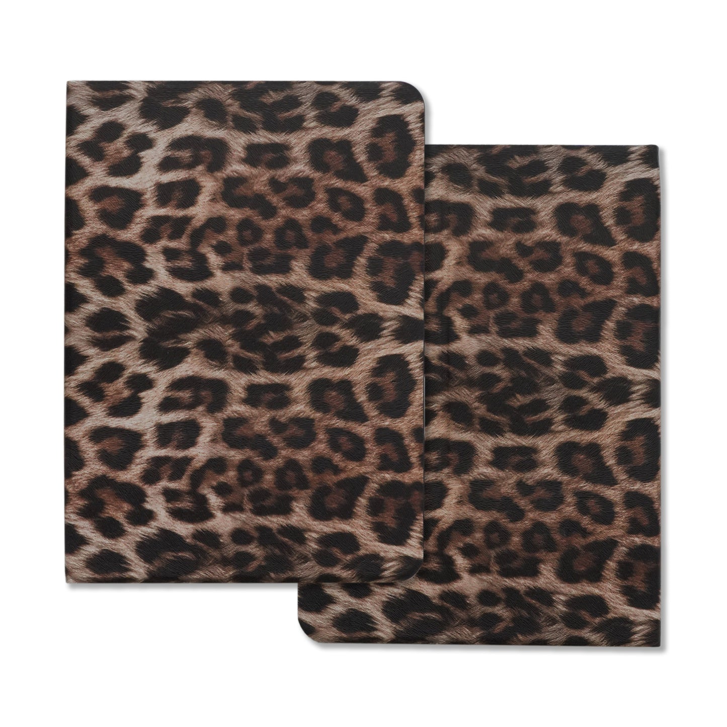 This Is Us Stylish Leopard Print ♾ Textured Leather Pencil Magnetic Slot iPad Case
