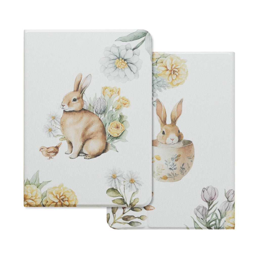 Design Photorealistic Rabbit Pencil Magnetic Pen Slot iPad Protective Case