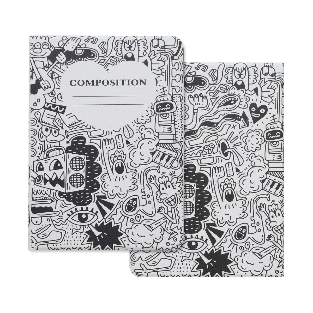 Design Graffiti Notebook Pencil Magnetic Pen Slot iPad Protective Case