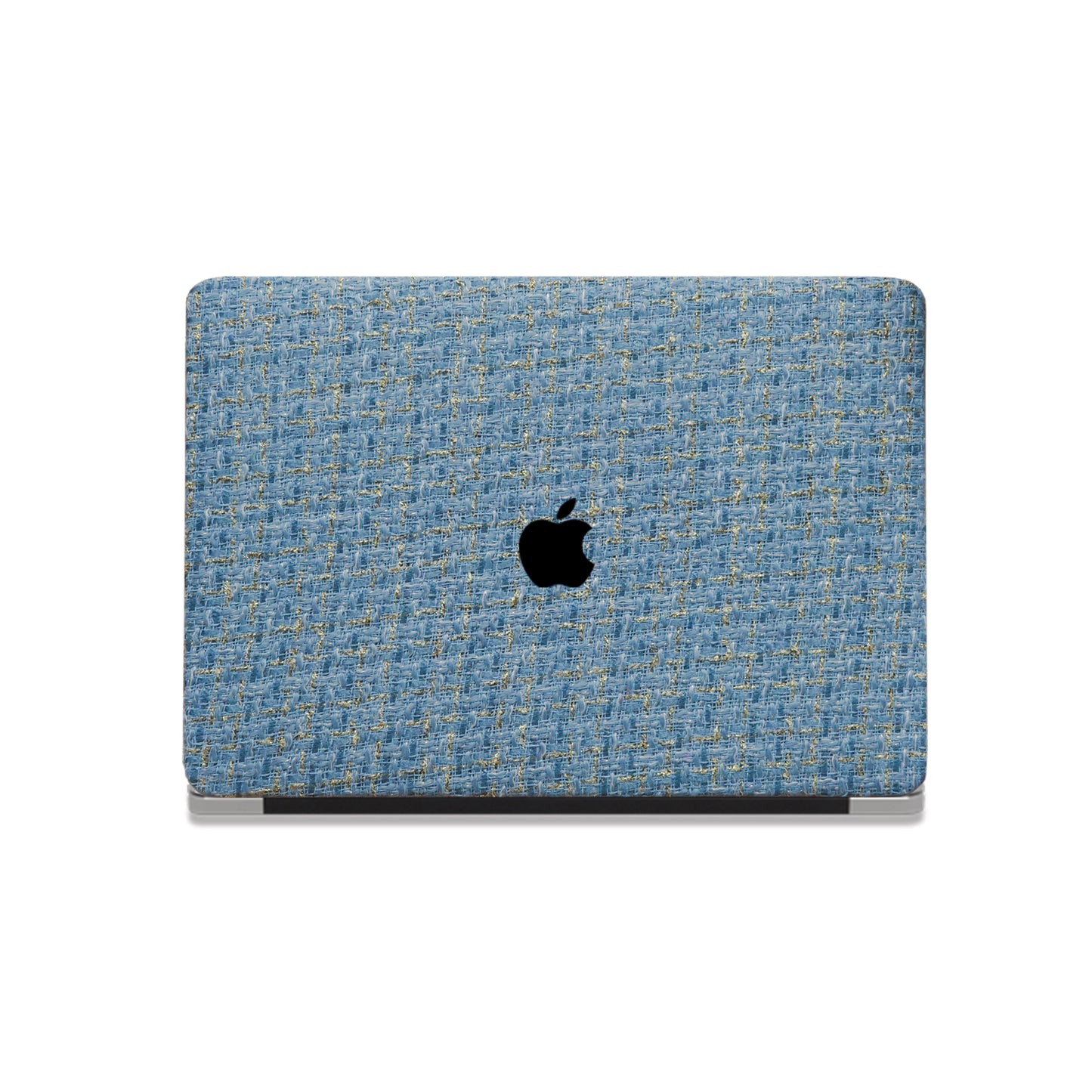 Plain Weave Chanel Style ♾ Sky Blue Yarn Woven Mac Case