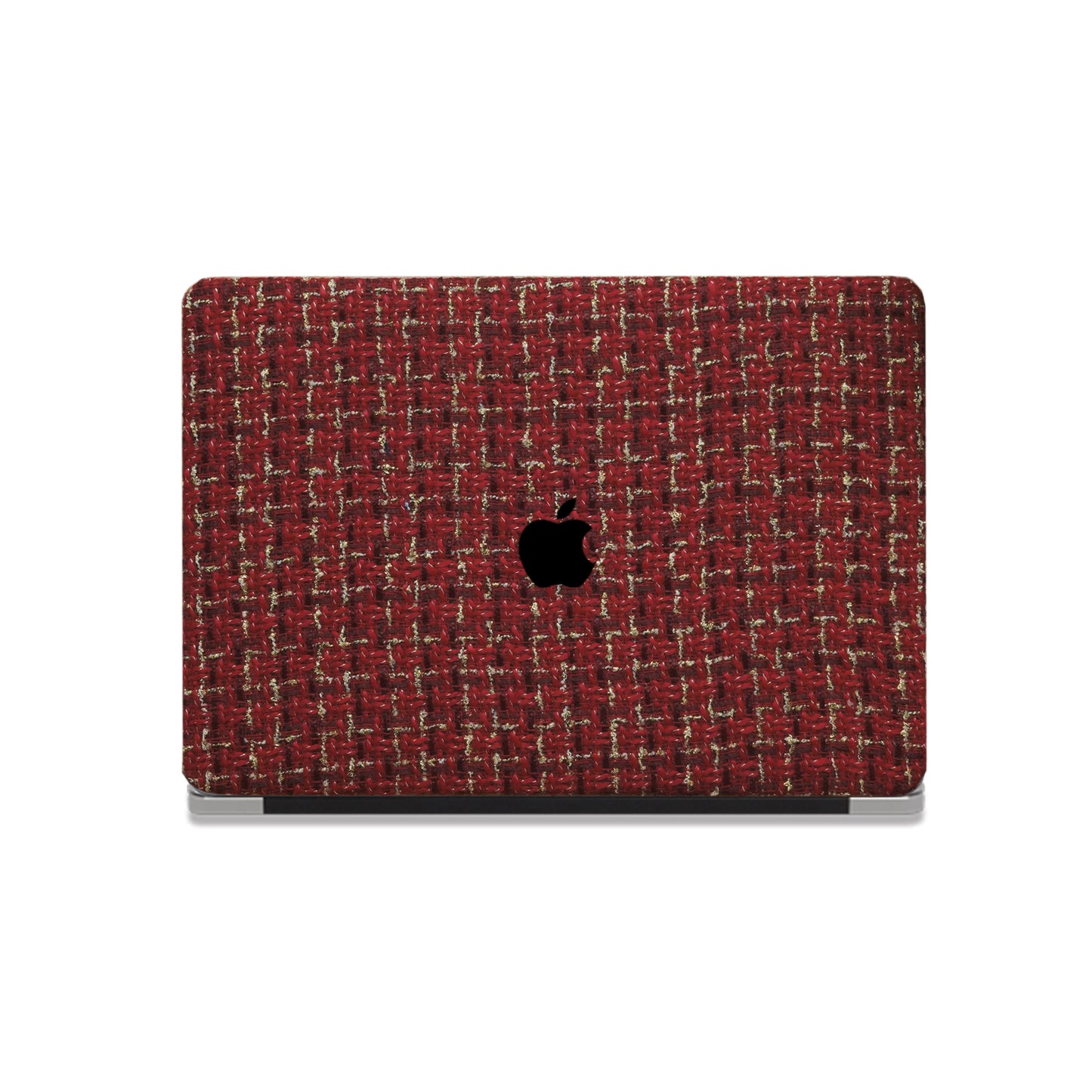 Plain Weave Chanel Style ♾ Vivid Red Yarn Woven Mac Case